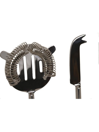 Cocktail Set DKD Home Decor 37 x 9 x 18 cm Silver Stainless steel