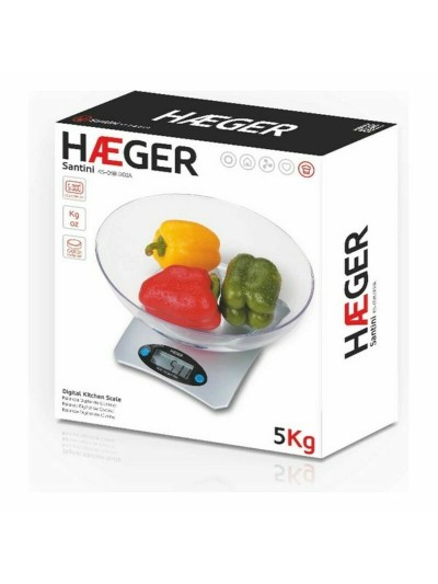 balance de cuisine numérique Haeger KS-05B.002B 5 kg Noir