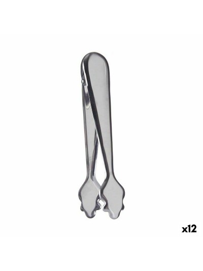 Ice Tongs 18,5 x 3,5 x 6 cm Silver Stainless steel (12 Units)