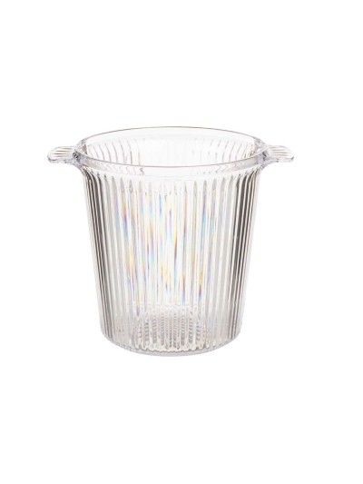 Ice Bucket Stripes Plastic 16,5 x 17 x 21 cm (12 Units)