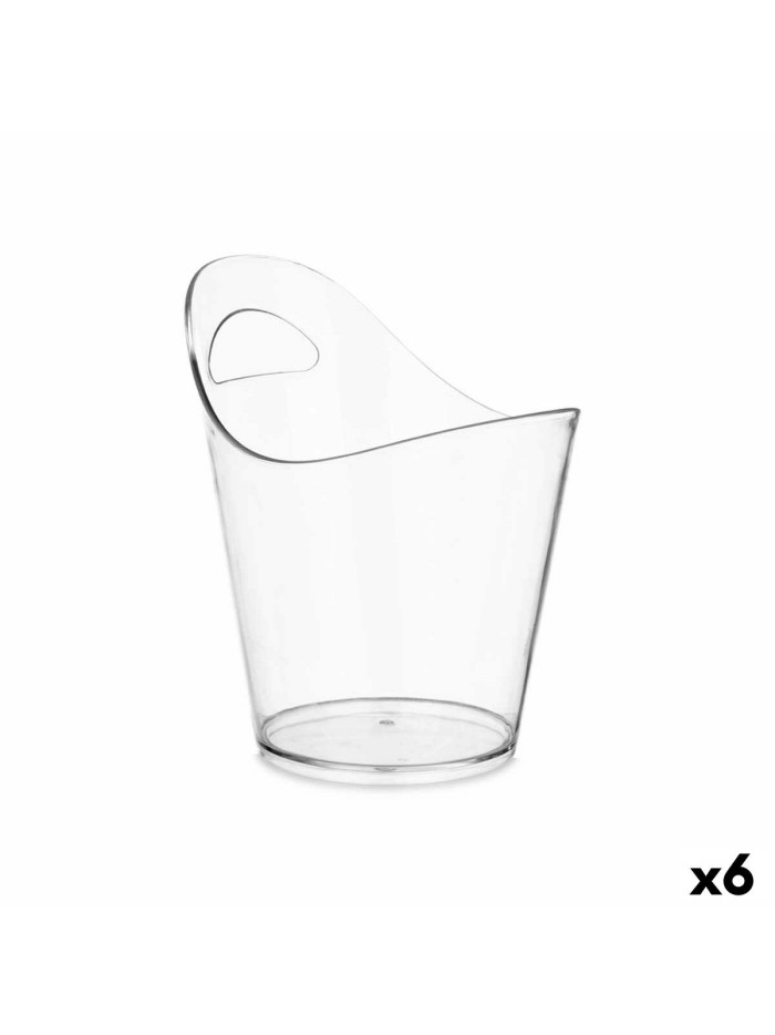 Ice Bucket Transparent Plastic 5 L (6 Units)