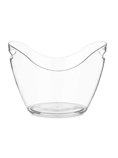 Sceau à Glace Transparent Plastique 8 L (6 Unités)
