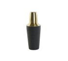 Coctelera DKD Home Decor Negro Acero Inoxidable 9,5 x 9,5 x 22 cm