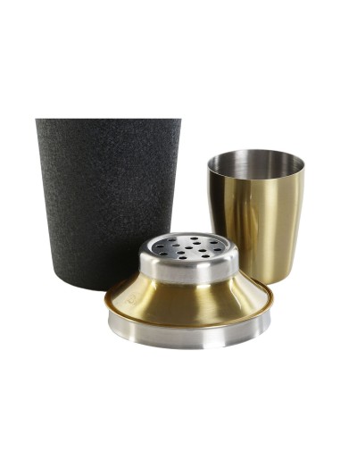 Shaker DKD Home Decor Noir Acier inoxydable 9,5 x 9,5 x 22 cm