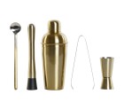 Set de Coctelería DKD Home Decor Dorado Acero Inoxidable 500 ml 8 x 8 x 21 cm