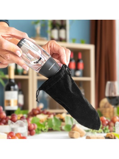 Aérateur de Vin avec Filtre, Support et Pochette de Transport Wineir InnovaGoods