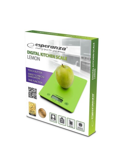 Báscula de Cocina Esperanza EKS002G Verde 5 kg