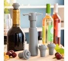 Vacuum Pump and Wine Stoppers Winuum InnovaGoods (4 caps)