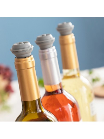 Pompe à vide et bouchons à vin Winuum InnovaGoods (4 bouchons)
