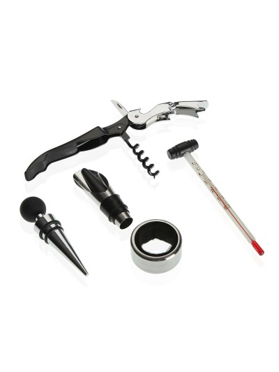 Set d'Accessoires pour Vin Versa Bois 5 x 20 x 14,5 cm