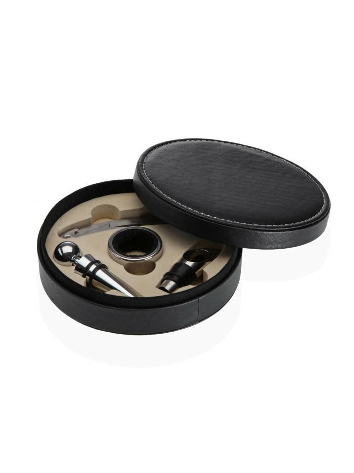 Set of Wine Accessories Versa Steel Polyskin
