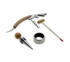 Set de Accesorios para Vino Versa Bambú Acero