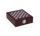 Set of Wine Accessories Versa Chess Crystal ABS MDF Wood 16,8 x 5,1 x 14,78 cm