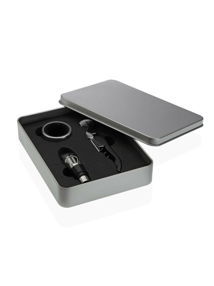 Set de Accesorios para Vino Versa Metal Acero