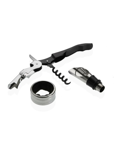 Set de Accesorios para Vino Versa Metal Acero