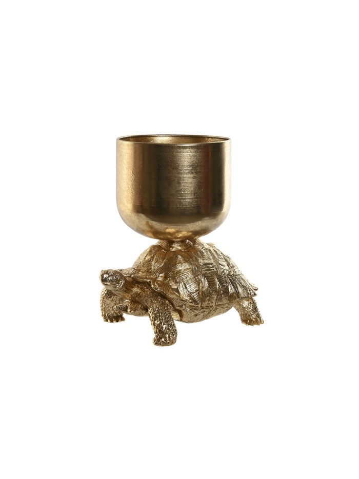 Ice Bucket Home ESPRIT Golden Resin Tropical 33 x 22 x 34,5 cm