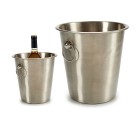 Cubitera Plateado Acero Inoxidable 4,5 L 22 x 21 x 22 cm (12 Unidades)