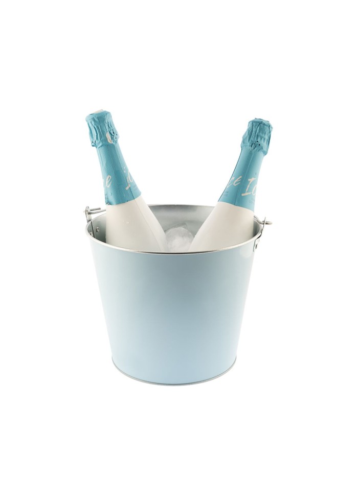 Cubitera Koala   Con asa Azul Metal 5 L