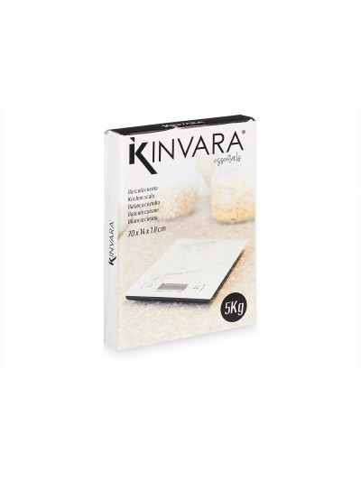 balance de cuisine 5 kg Marbre Blanc 14 x 2 x 20 cm (6 Unités)