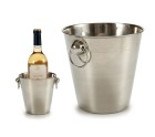 Ice Bucket Silver Stainless steel 1 L 12 x 12 x 12 cm (24 Units)