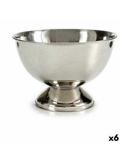 Ice Bucket Silver Stainless steel 8,1 L 34 x 21 x 34 cm (6 Units)