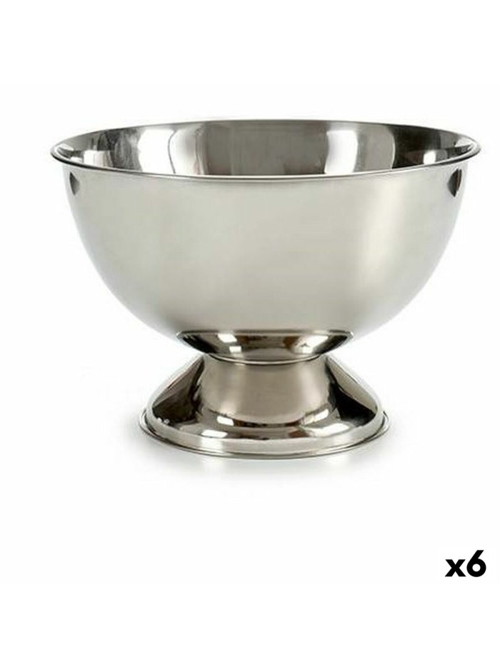Ice Bucket Silver Stainless steel 8,1 L 34 x 21 x 34 cm (6 Units)