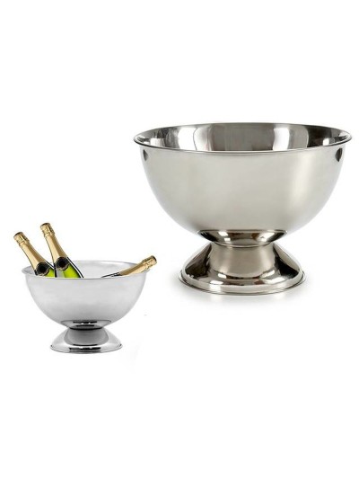 Ice Bucket Silver Stainless steel 8,1 L 34 x 21 x 34 cm (6 Units)