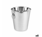 Sceau à Glace Argenté Acier inoxydable 7,9 L 27 x 27 x 25,5 cm (6 Unités)