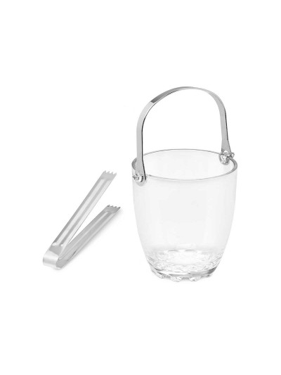 Cubitera Transparente Metal Vidrio 800 ml (12 Unidades)