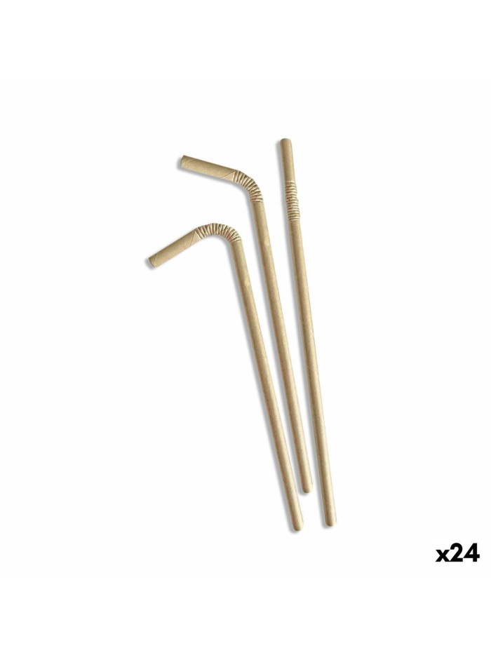 Straws Algon kraft paper 25 Pieces 24 Units