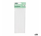 Pailles réutilisables Algon Blanc Plastique 36 Unités 22 cm 6 mm