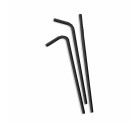 Straws Algon Cardboard Black 25 Pieces 24 Units