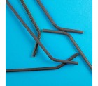 Straws Algon Cardboard Black 25 Pieces 24 Units