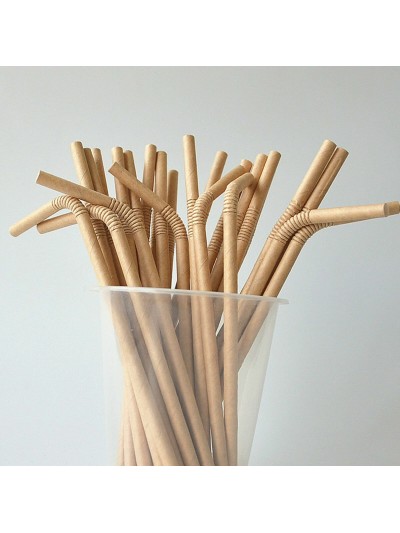 Pajitas Algon papel kraft 50 Piezas 24 Unidades