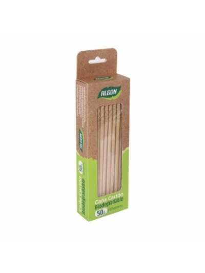 Pajitas Algon papel kraft 50 Piezas 24 Unidades