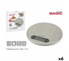 Báscula Digital de Cocina Basic Home Plateado 20 x 2,1 cm (6 Unidades)