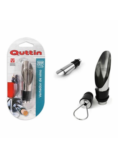 Pouring Stopper Quttin Metal Silver Bottles of wine (24 Units)
