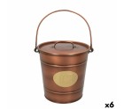 Ice Bucket Aktive Ice Copper Galvanised Steel 5 L 26,5 x 25,5 x 23,5 cm (6 Units)
