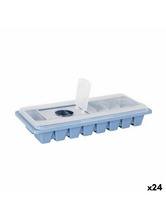 Molde para Cubitos de Hielo Dem Con Tapa 26 x 11 x 4,2 cm (24 Unidades)