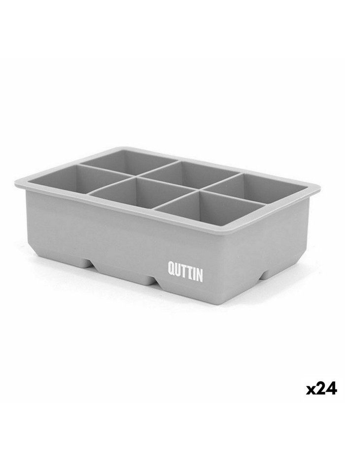 Ice Cube Mould Quttin Flexible Silicone 16,5 x 10,5 x 5 cm (24 Units)