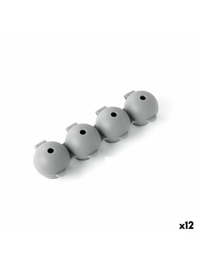 Molde para Cubitos de Hielo Quttin Esférico Silicona 22 x 7 x 5 cm (12 Unidades)