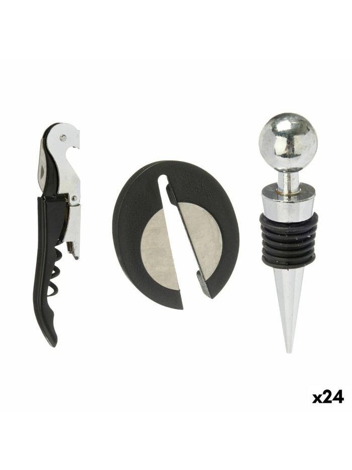 Set of Wine Accessories Stainless steel polypropylene (24 Units) 3 Pieces