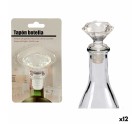 Tapón hermético para botella Transparente 4,5 x 14,5 x 8,5 cm Diamante (12 Unidades)