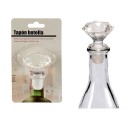 Tapón hermético para botella Transparente 4,5 x 14,5 x 8,5 cm Diamante (12 Unidades)