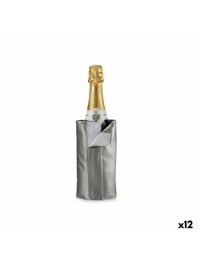 Enfriador de Botellas Gris PVC 18,5 x 2,5 x 8,5 cm (12 Unidades)