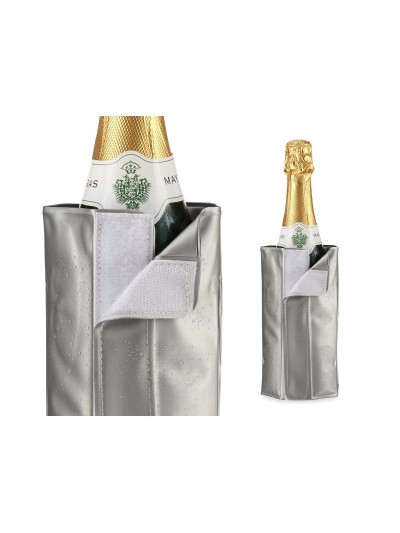 Refroidisseur de Bouteilles Gris PVC 18,5 x 2,5 x 8,5 cm (12 Unités)