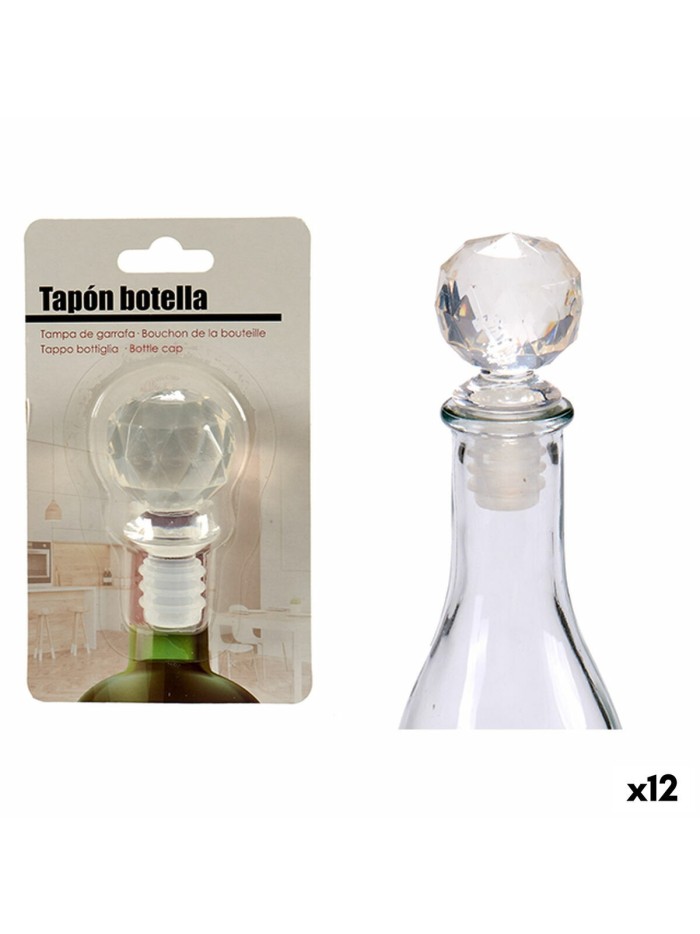 Airtight bottle cap Transparent 3,5 x 14,5 x 8,5 cm Ball (12 Units)