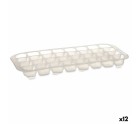 Molde para Cubitos de Hielo Transparente Poliestireno 15,5 x 3 x 33 cm (12 Unidades)