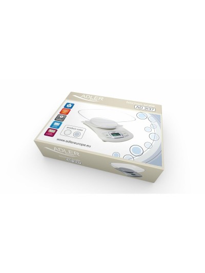Báscula de Cocina Adler AD 3137 Plateado 5 kg