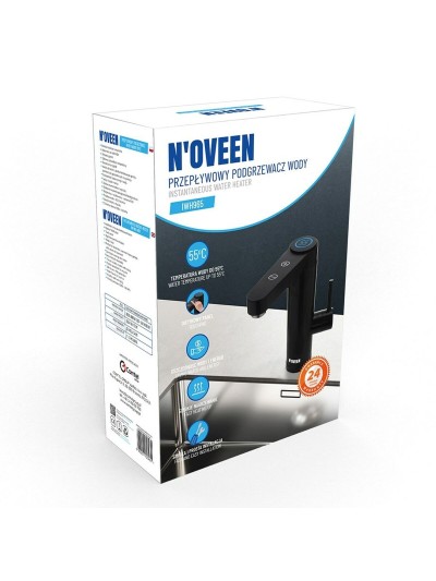Hervidor N'oveen PODGRZEWACZ IWH965 Negro Acero Inoxidable 3600 W 3000 W